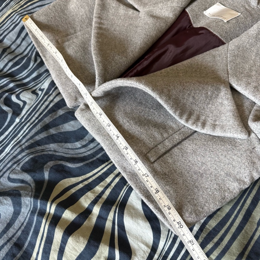 Designer Wool Gray Cropped Jacket - image 7